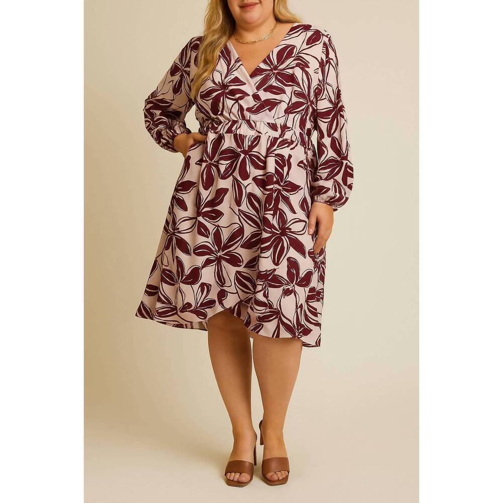 NEW FAIRE paint the town mini dress - plus in pink
